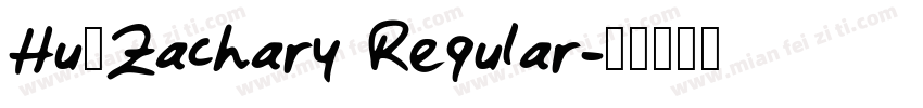 Hu_Zachary Regular字体转换